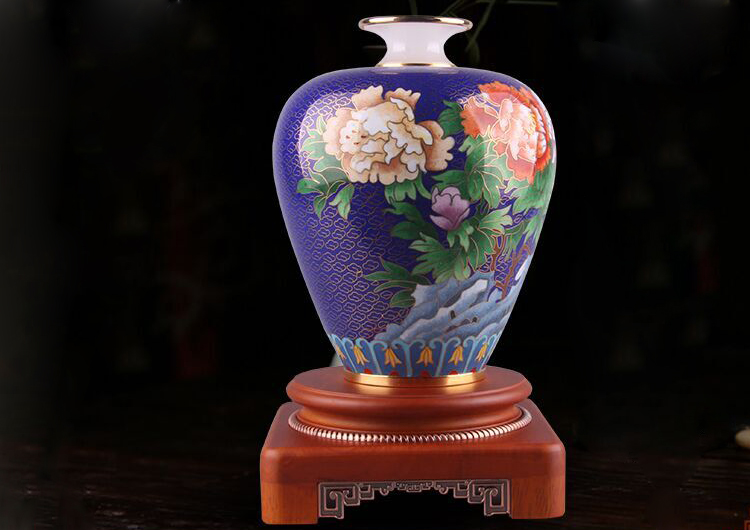 花鸟牡丹花瓶