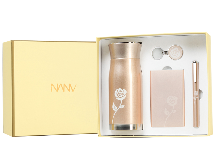 NANV  车载保温杯+移动电源+钥匙扣+笔套装