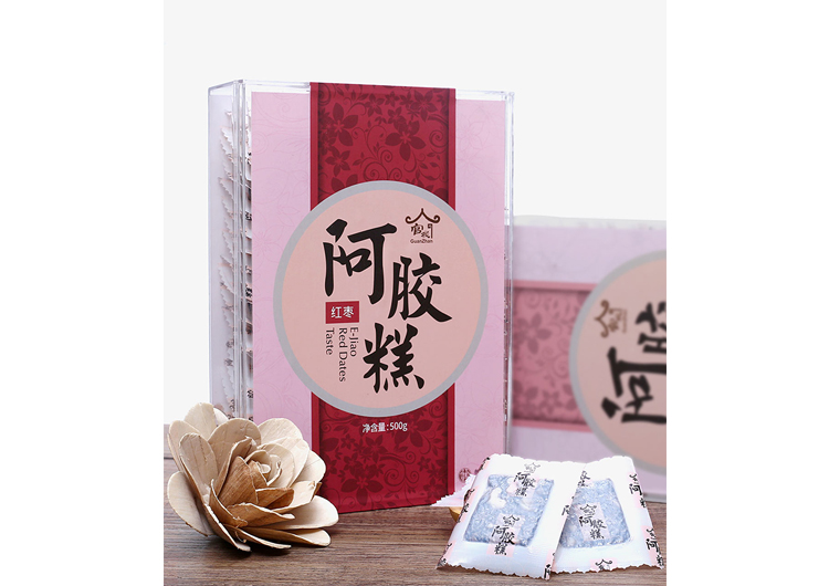 官栈阿胶糕（红枣味）500g（塑料方盒）